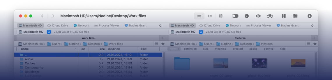 Organize files on macOS