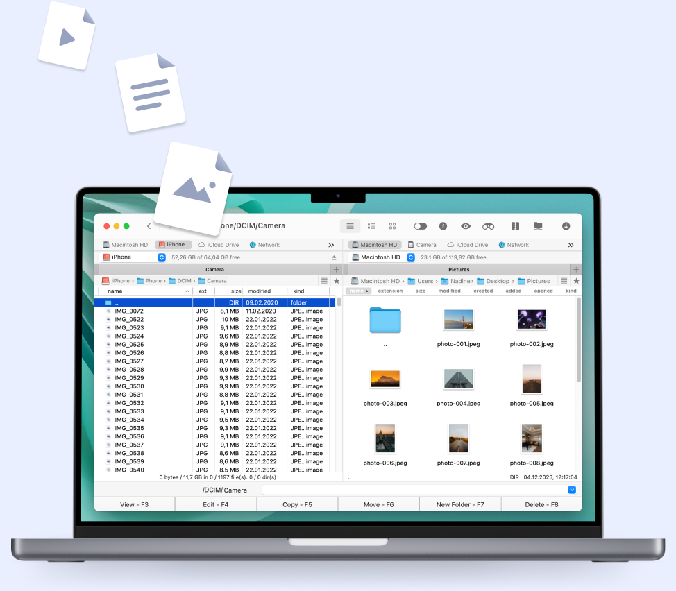 Download photos from Android phone to Mac