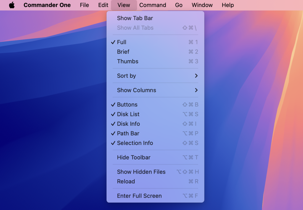 View folder size Showing folder size