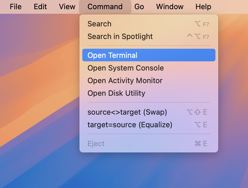 Searching for files Using the Spotlight engine to search for files