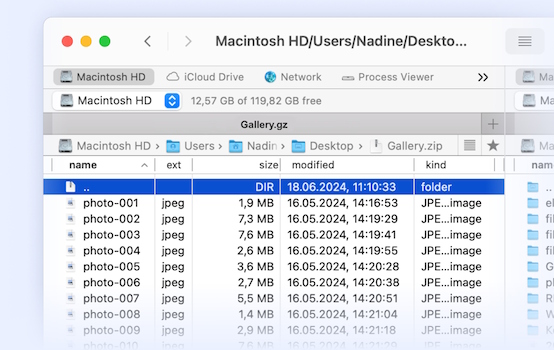 Preview files in GZ archive Preview files in GZ archive