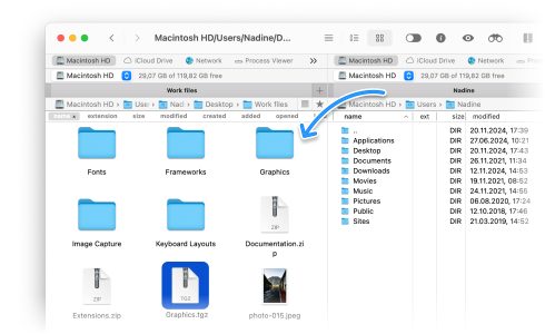 TGZ archive in folder