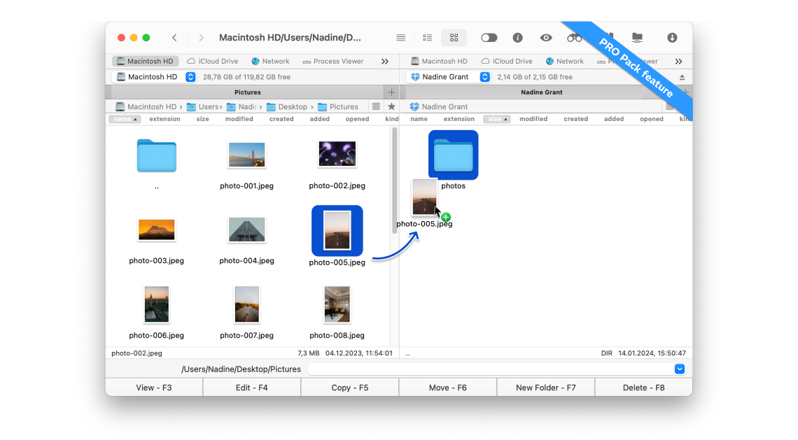 Dual-panel interface with integrated cloud capabilities
