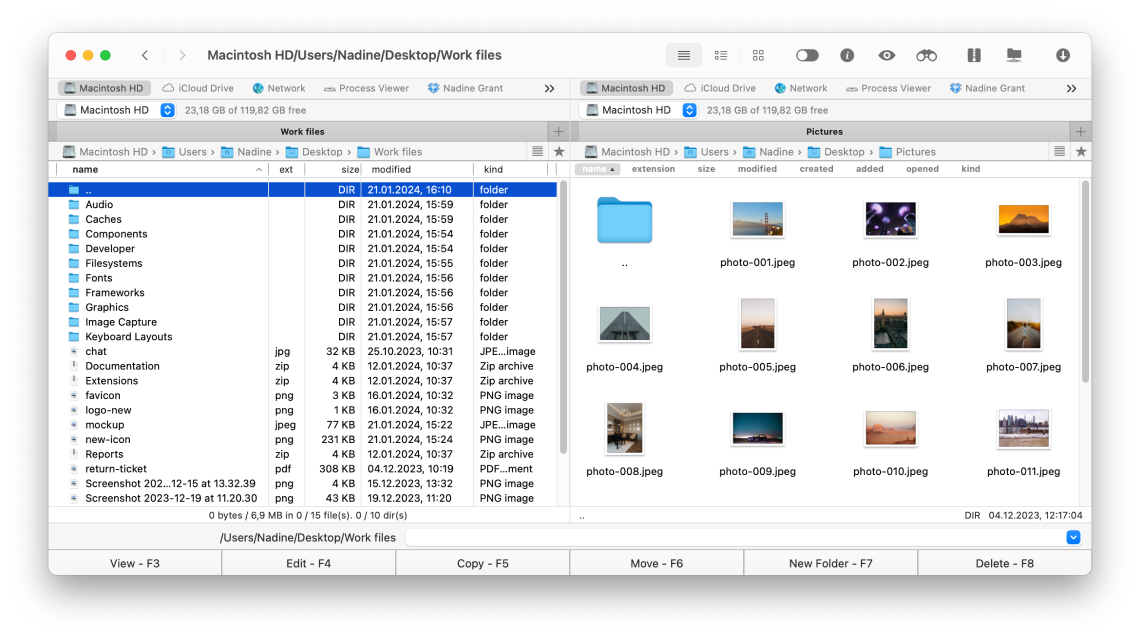 Commander One - dual pane file manager for Mac